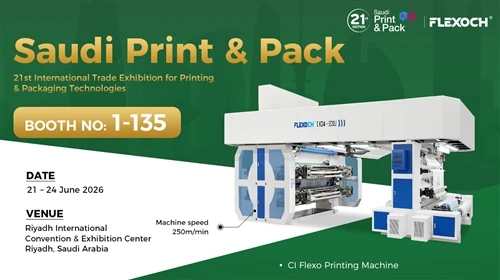 CHANGHONG FLEXO PRENTNINGVÉLAR TIL SÝNINGAR Á SAUDI PRINT & PACK 2026